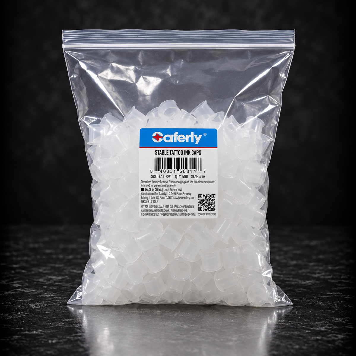Saferly Ink Caps – 500 Count