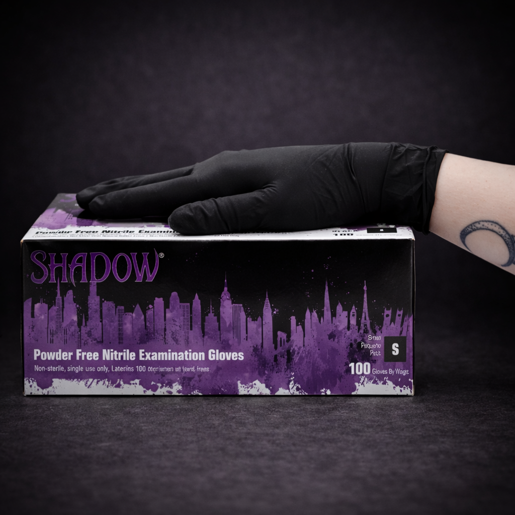 Shadow Nitrile Gloves – Black – Box of 100