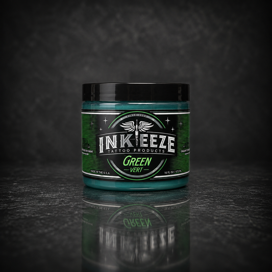 INK-EEZE Green Vert Tattooing Ointment - 16oz