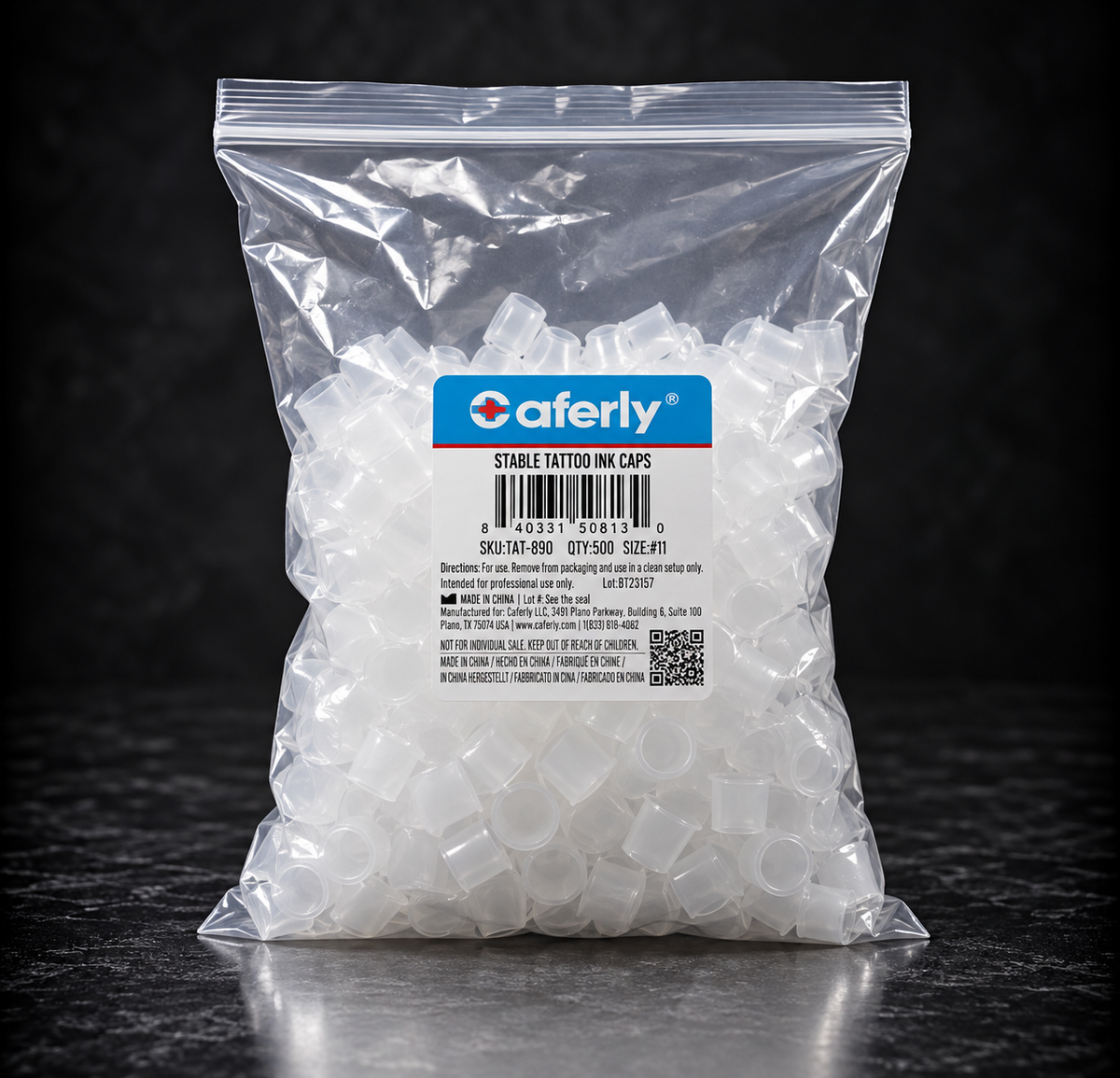 Saferly Ink Caps – 500 Count